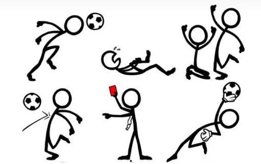 火柴人吃瓜画法,趣味插画中的夏日风情